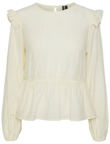 Bluza Pieces, galben deschis