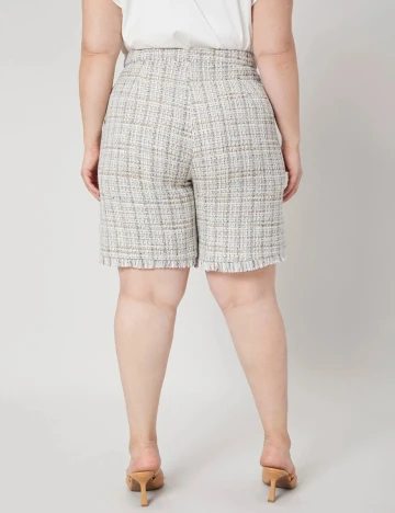 Pantaloni Scurti SHEIN CURVE, crem