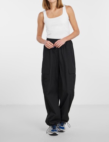 Pantaloni Pieces, negru