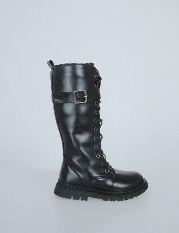 Cizme Shein Kids, negru