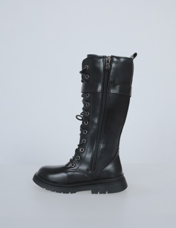 Cizme Shein Kids, negru