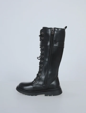 Cizme Shein Kids, negru