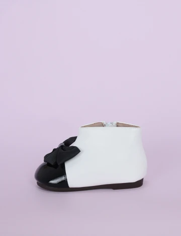 Botine Shein Kids, alb