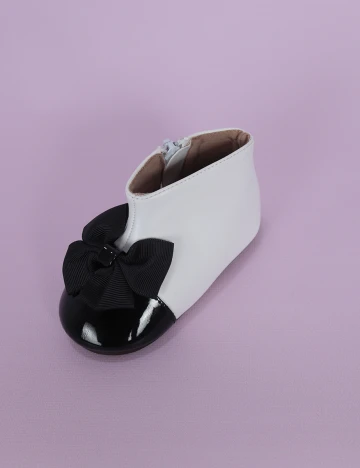 Botine Shein Kids, alb