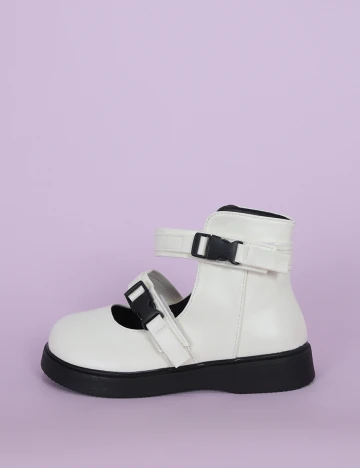Pantofi Shein Kids, alb