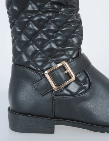 Cizme Shein Kids, negru