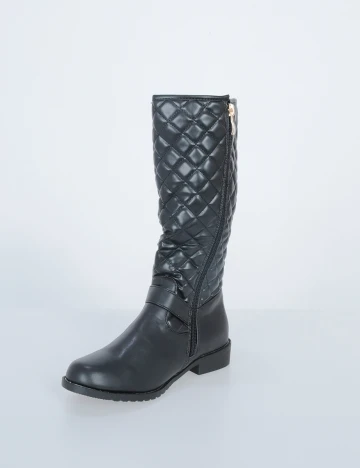 Cizme Shein Kids, negru