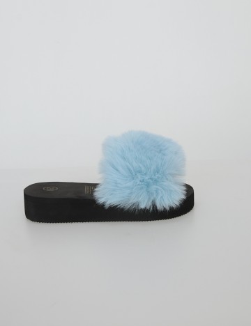 Slapi Shein Kids, negru/albastru