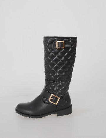 Cizme Shein Kids, negru
