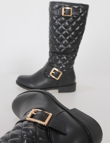 Cizme Shein Kids, negru