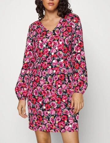 Rochie scurta Vila, floral Floral print