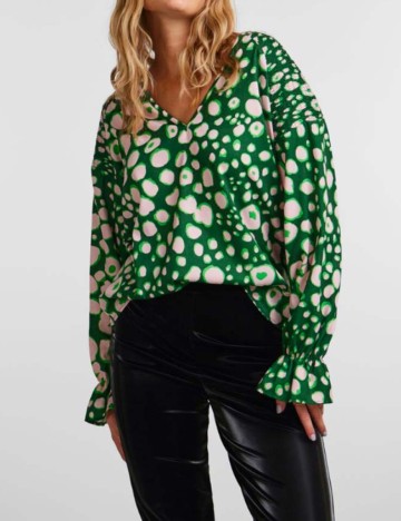 Bluza Pieces, verde, XS