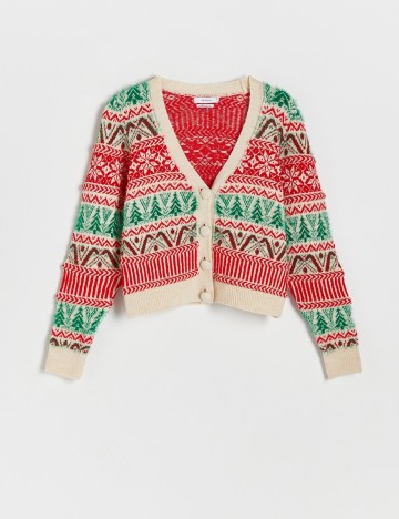 Cardigan Reserved, mix culori