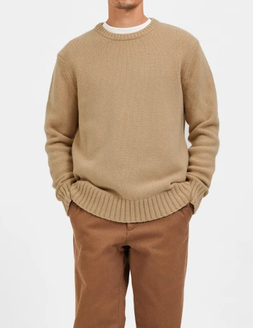 Pulover Selected, bej