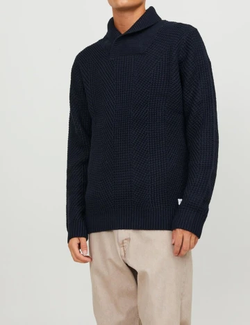 Pulover Jack&Jones, bleumarin