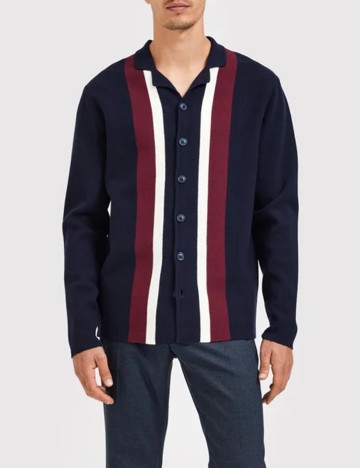 Pulover Selected, bleumarin, M