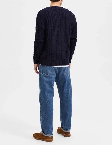 Pulover Selected, bleumarin