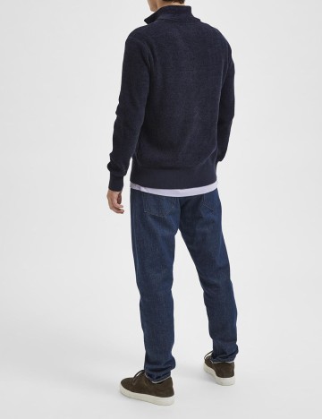 Pulover Selected, bleumarin