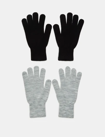 Set de manusi Sinsay, gri/negru Gri