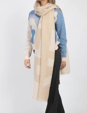 Esarfa s.Oliver, crem
