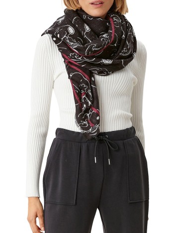 Esarfa s.Oliver, negru, ONE SIZE