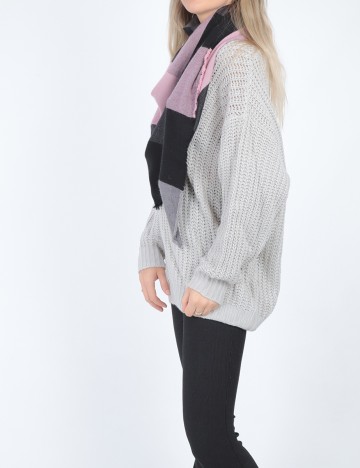 Esarfa s.Oliver, negru/roz