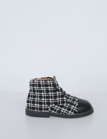Ghete Shein Kids, negru/alb