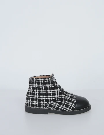 Ghete Shein Kids, negru/alb