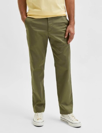 Pantaloni Selected, verde, W32/L32