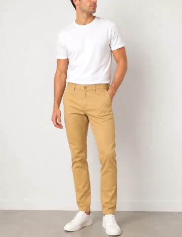 Pantaloni Selected, galben