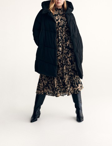 Geaca Reserved Plus Size, negru