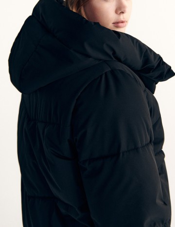 Geaca Reserved Plus Size, negru