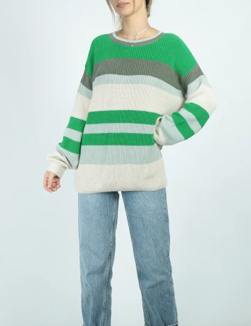 Pulover Oversize s.Oliver, verde