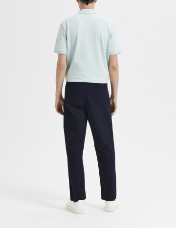 Pantaloni Selected, bleumarin