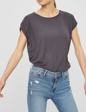 Tricou Vero Moda, gri inchis, M
