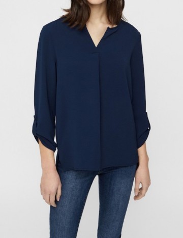 Camasa Vero Moda, bleumarin, M