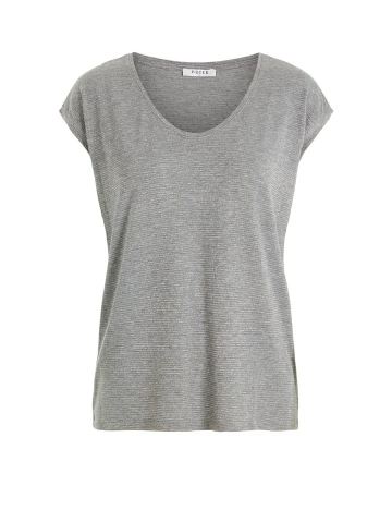 Tricou Pieces, gri