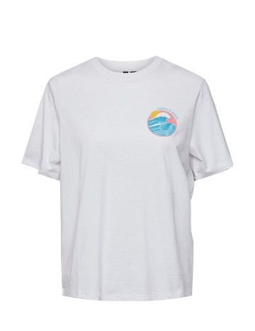Tricou Pieces, alb