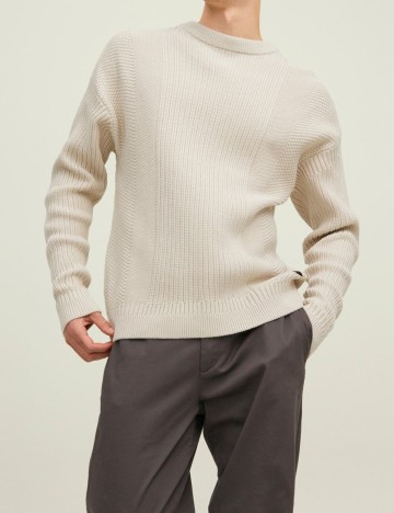 Pulover Jack&Jones, crem