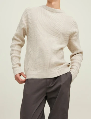 Pulover Jack&Jones, crem