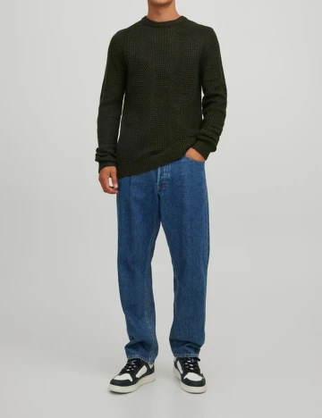 Pulover Jack&Jones, verde inchis