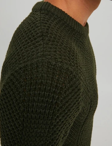 Pulover Jack&Jones, verde inchis