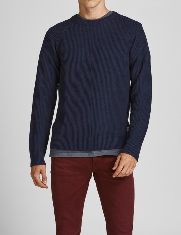 Pulover Jack&Jones, bleumarin