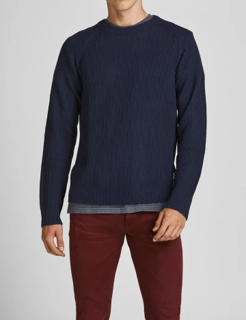 Pulover Jack&Jones, bleumarin