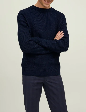 Pulover Jack&Jones, bleumarin