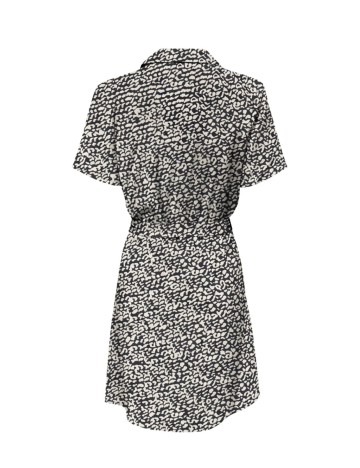 Rochie scurta Jacqueline de Yong, alb/negru