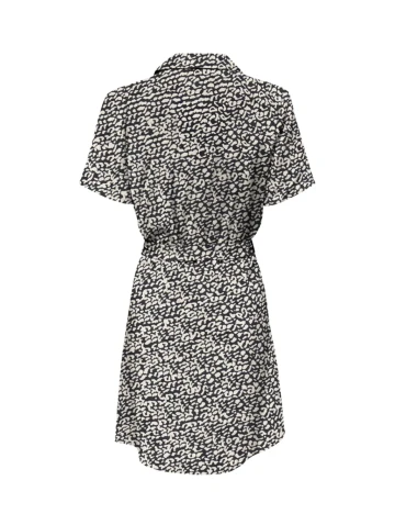 Rochie scurta Jacqueline de Yong, alb/negru Negru