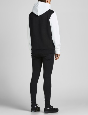 Hanorac Jack&Jones, negru/alb