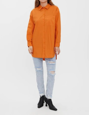 Camasa Vero Moda, portocaliu