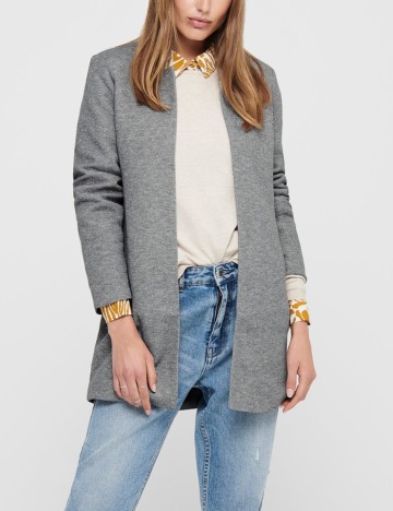 Palton Only, gri, S